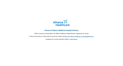 Desktop Screenshot of hd.alliance-healthcare.co.uk
